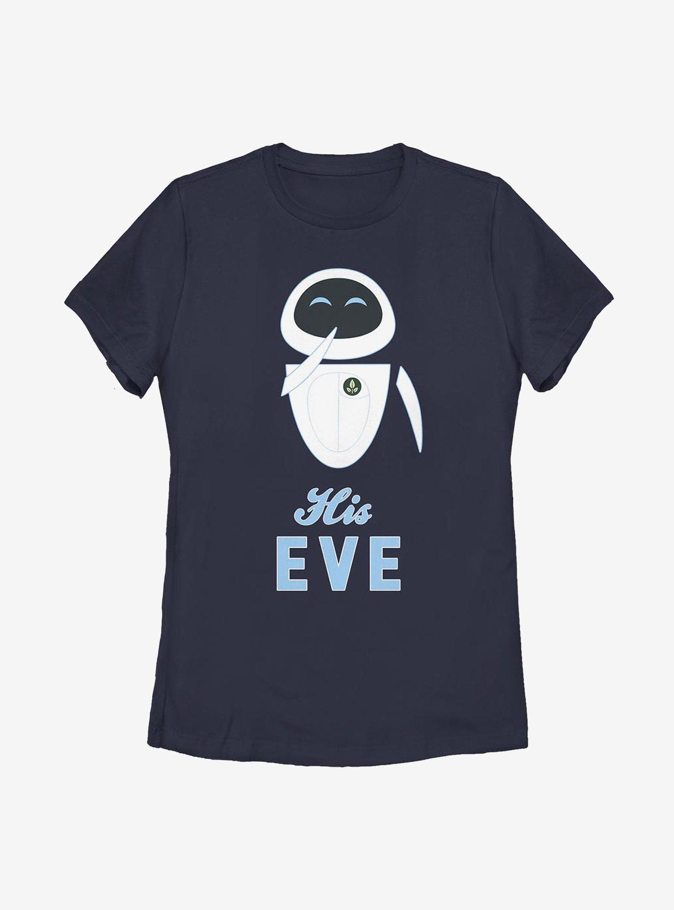 Disney Pixar WALL-E His Eve Womens T-Shirt, NAVY, hi-res