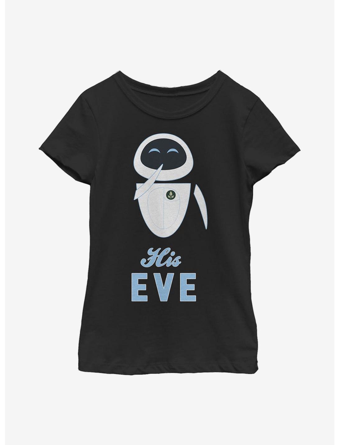 Disney Pixar WALL-E His Eve Youth Girls T-Shirt, BLACK, hi-res