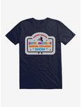 Parks And Recreation Johnny Karate Show Banner T-Shirt, NAVY, hi-res