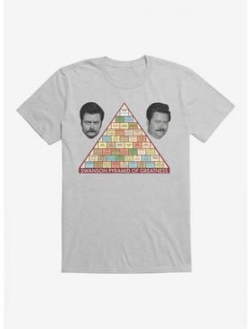 Parks And Recreation Swanson Pyramid Of Greatness T-Shirt, HEATHER GREY, hi-res