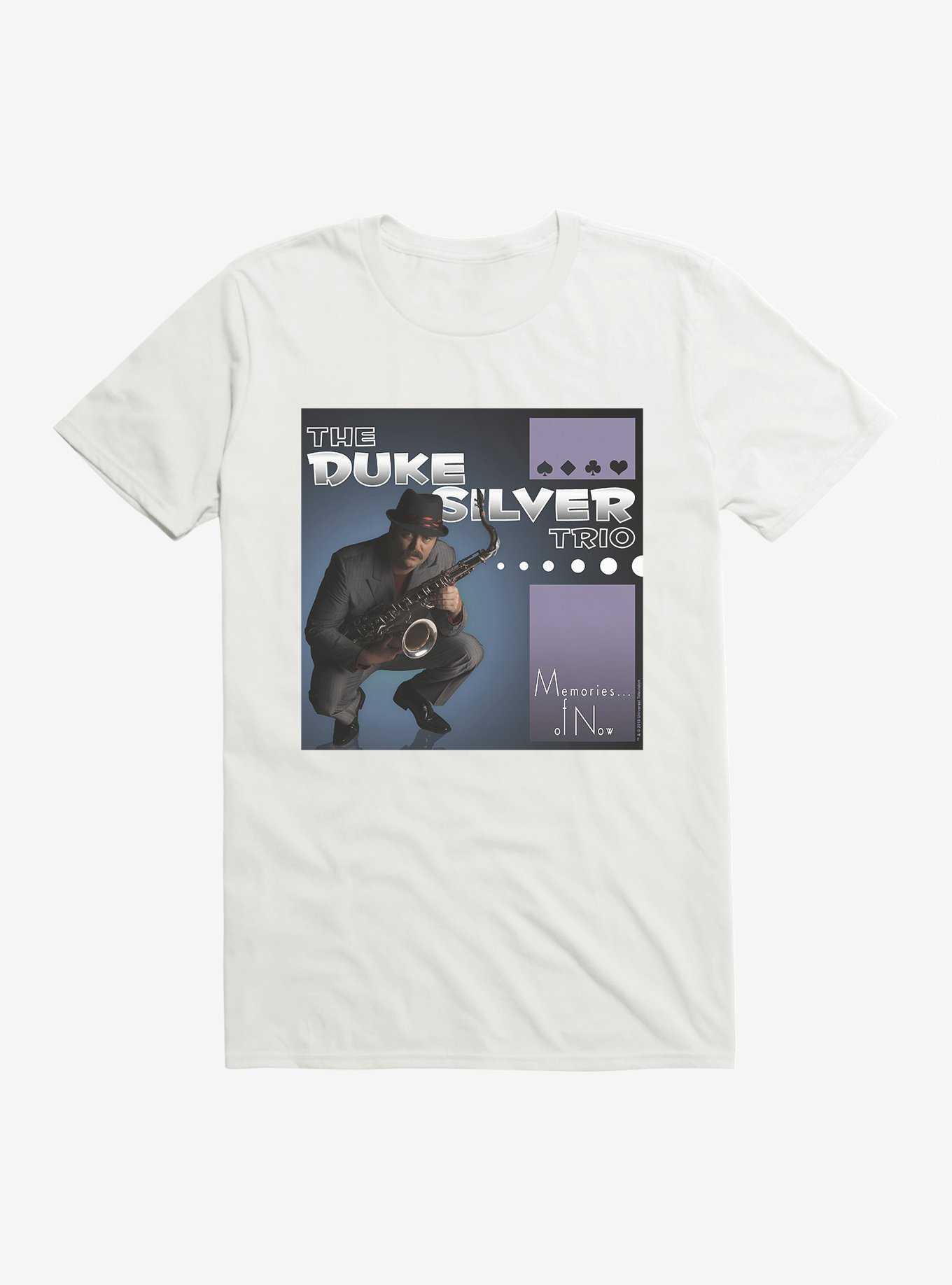 Parks And Recreation The Duke Silver Trio CD T-Shirt, WHITE, hi-res