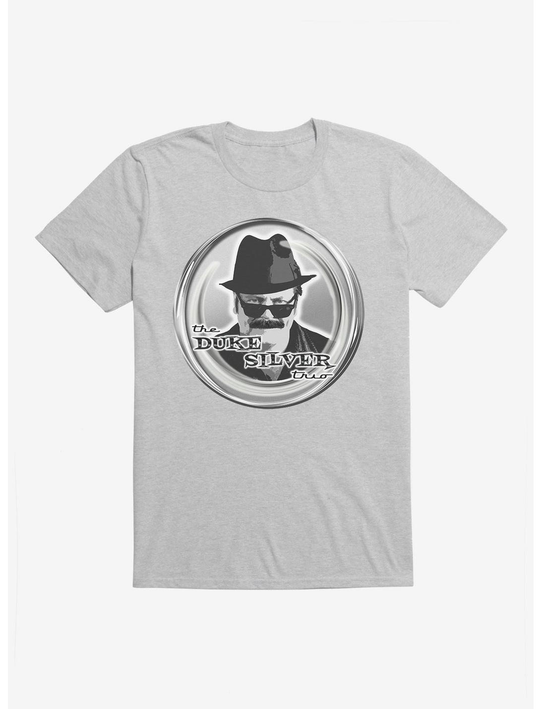 Parks And Recreation The Duke Silver Trio T-Shirt, HEATHER GREY, hi-res