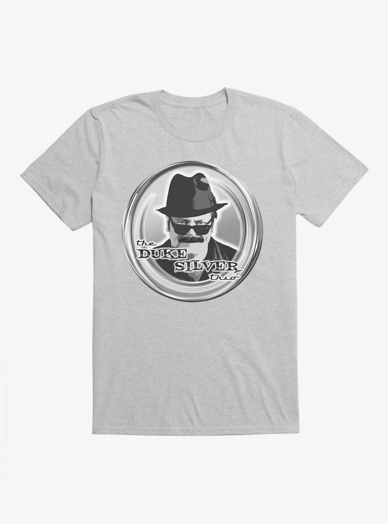 Parks And Recreation The Duke Silver Trio T-Shirt, HEATHER GREY, hi-res