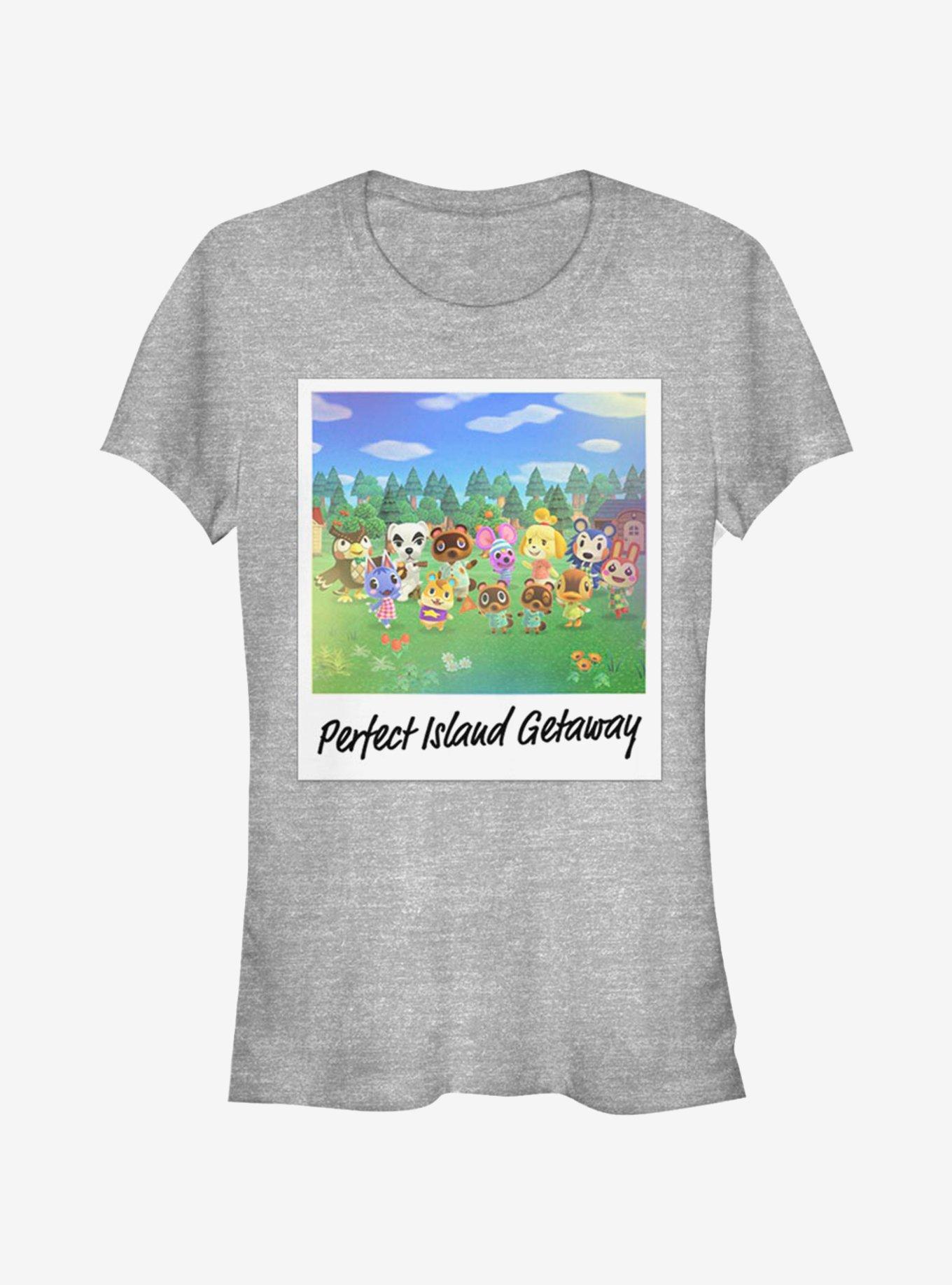 Animal Crossing Island Getaway Girls T-Shirt, ATH HTR, hi-res