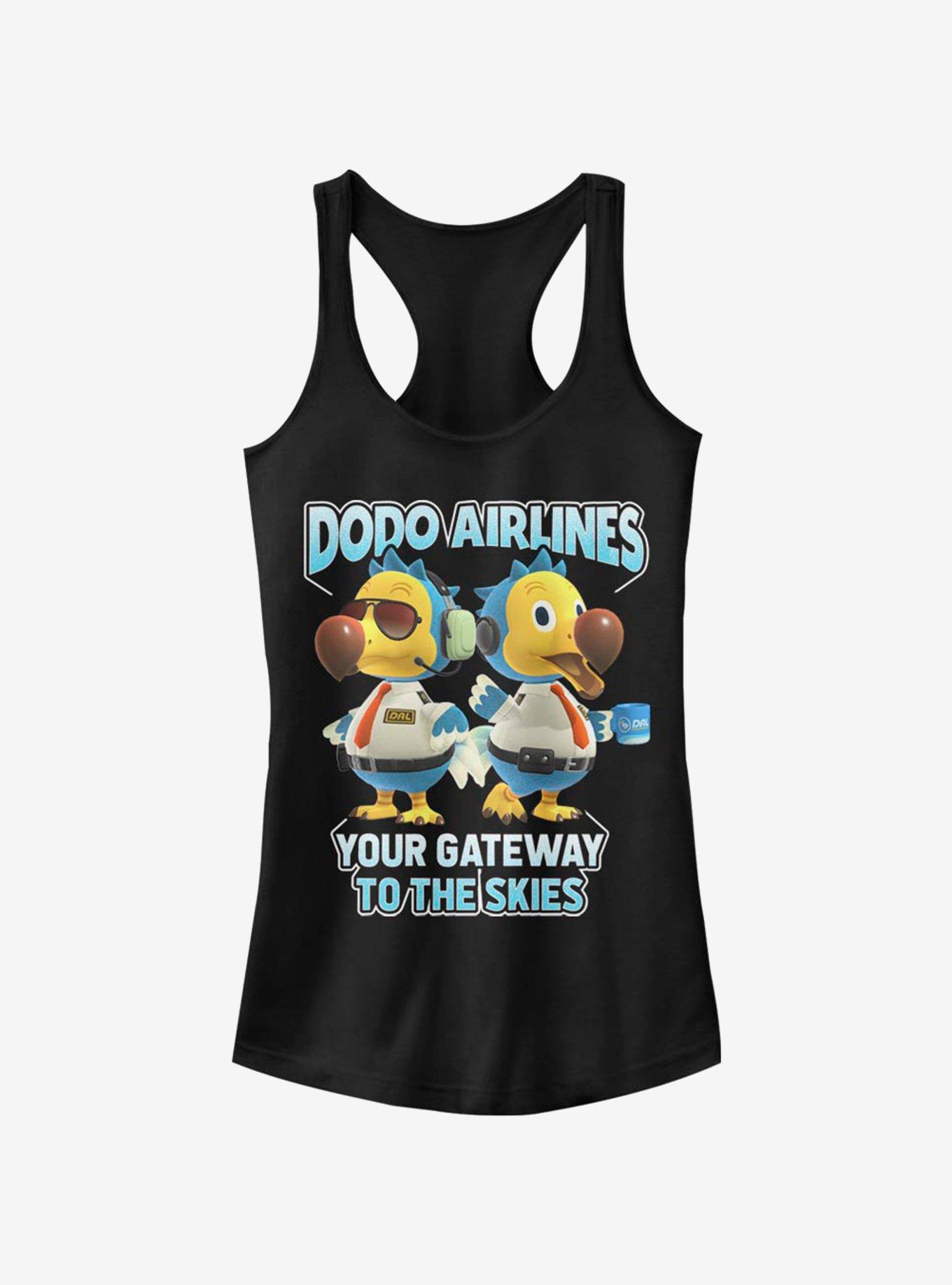 Animal Crossing Dodo Bros. Girls Tank, BLACK, hi-res