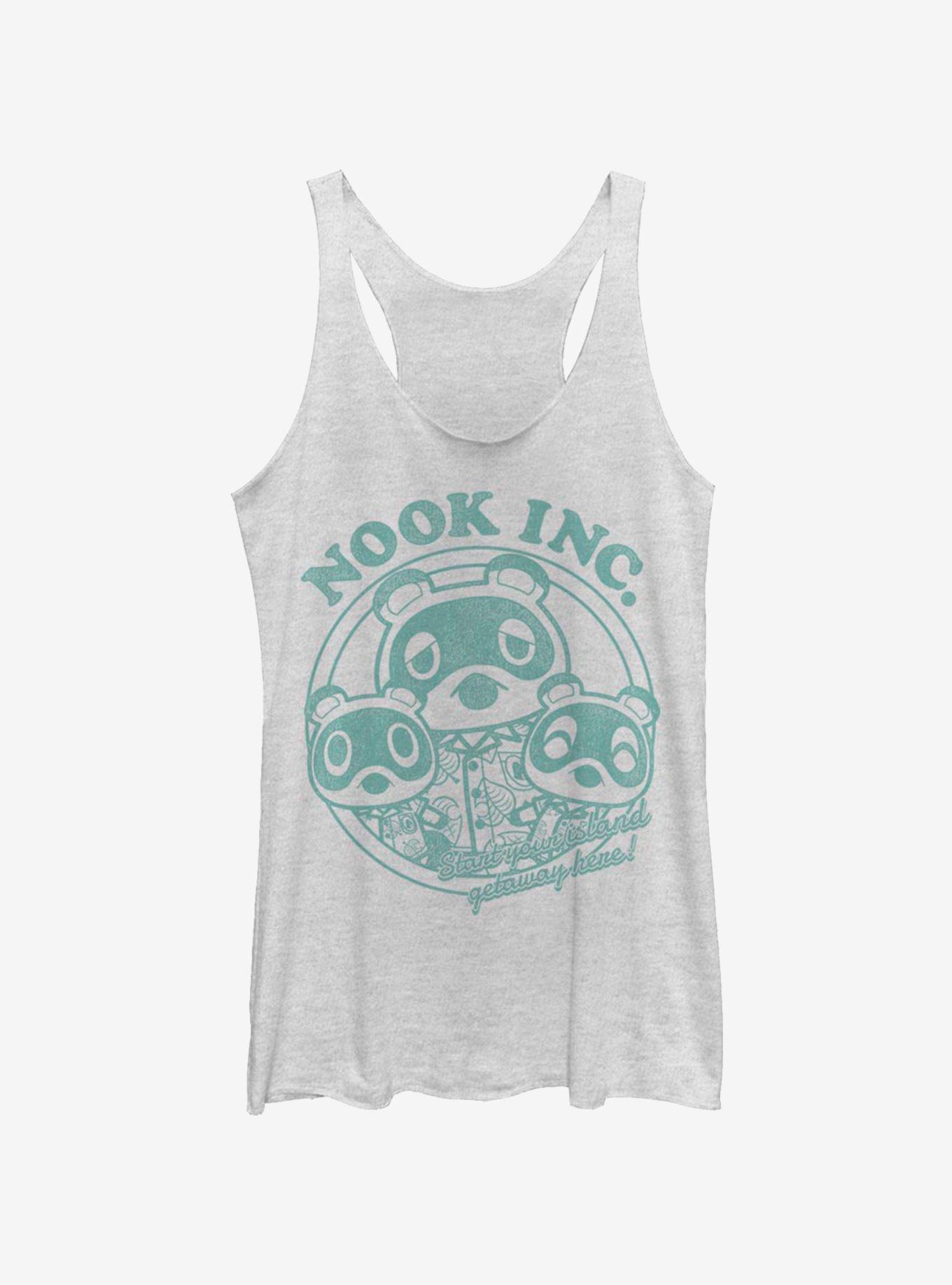 Animal Crossing Nook Inc. Getaway Girls Tank, WHITE HTR, hi-res