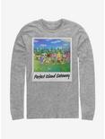 Animal Crossing Island Getaway Long-Sleeve T-Shirt, ATH HTR, hi-res