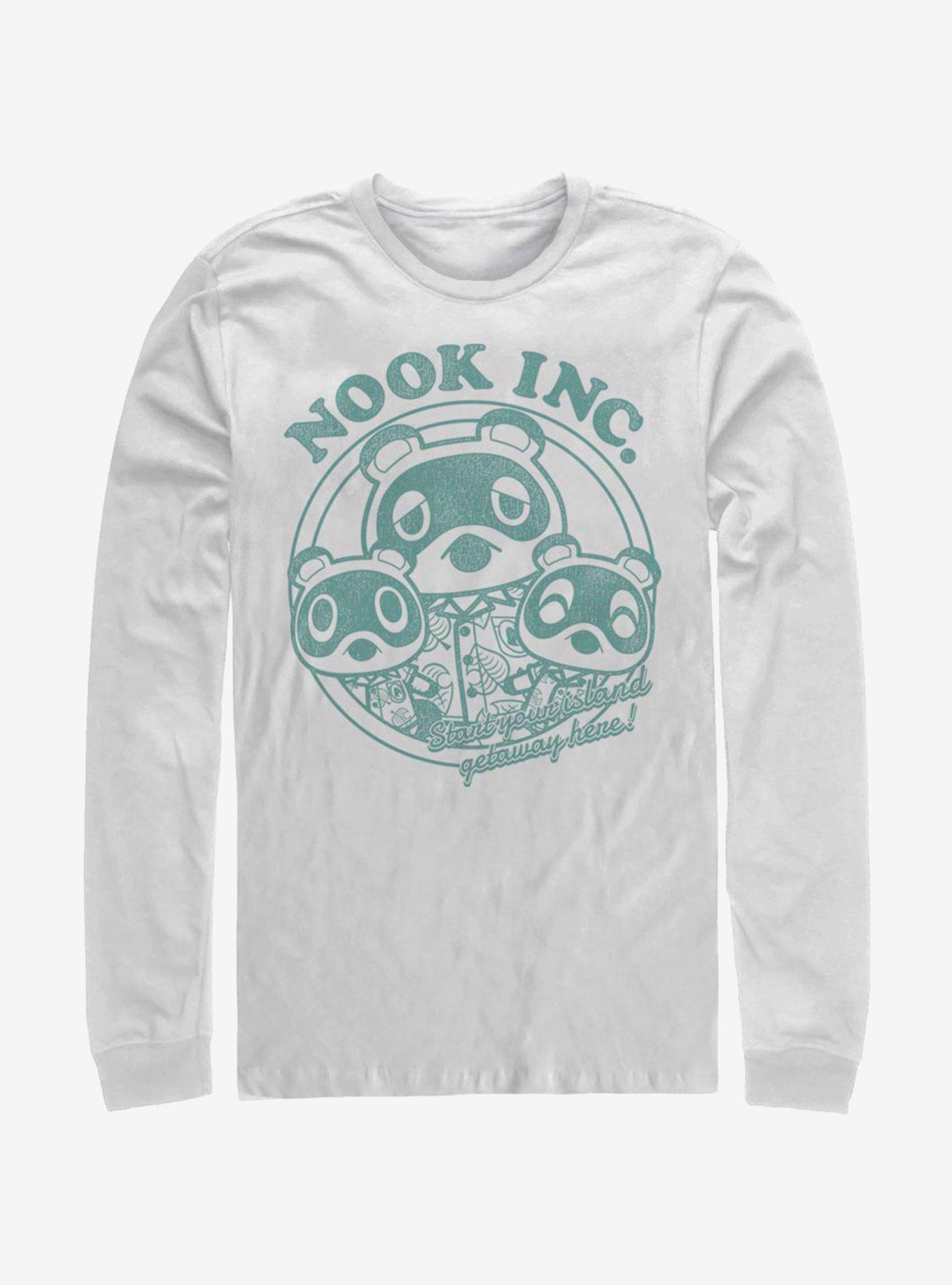 Animal Crossing Nook Inc. Getaway Long-Sleeve T-Shirt, WHITE, hi-res