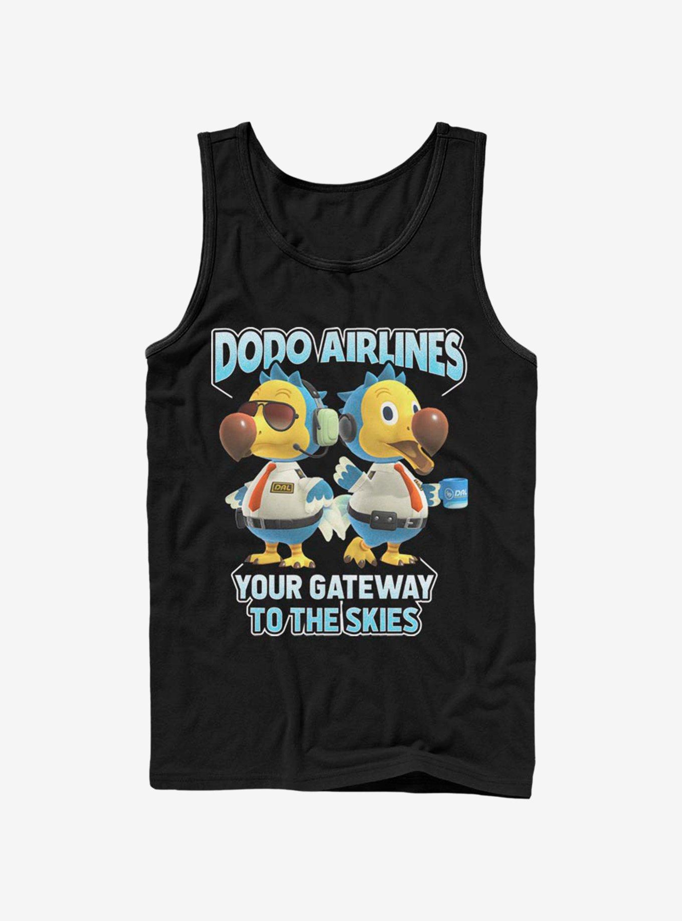 Animal Crossing Dodo Bros. Tank, BLACK, hi-res