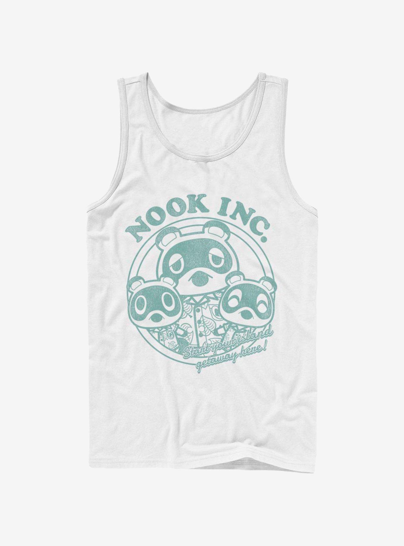 Animal Crossing Nook Inc. Getaway Tank, WHITE, hi-res