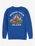 Animal Crossing Design Your Island Sweatshirt, ROYAL, hi-res