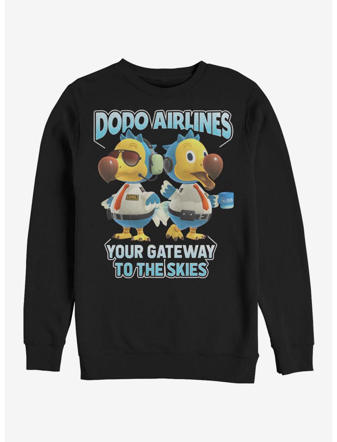 Animal Crossing Dodo Bros. Sweatshirt, BLACK, hi-res