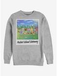 Animal Crossing Island Getaway Sweatshirt, ATH HTR, hi-res