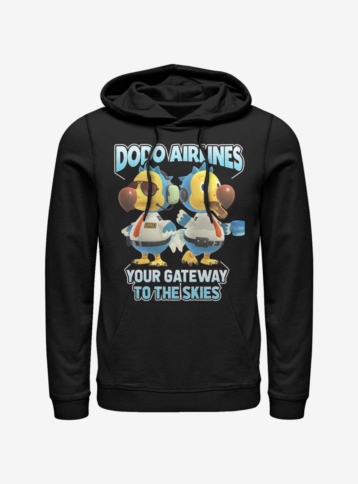 Animal Crossing Dodo Bros. Hoodie, BLACK, hi-res