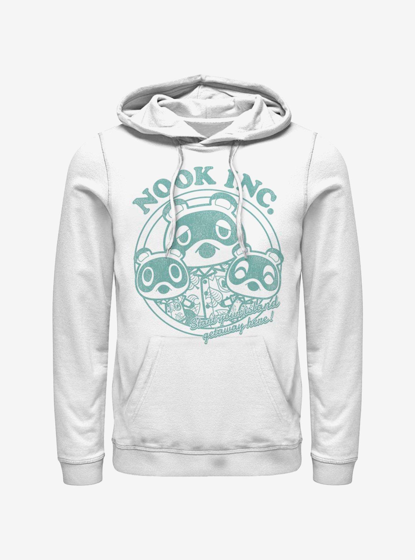 Animal Crossing Nook Inc. Getaway Hoodie, WHITE, hi-res