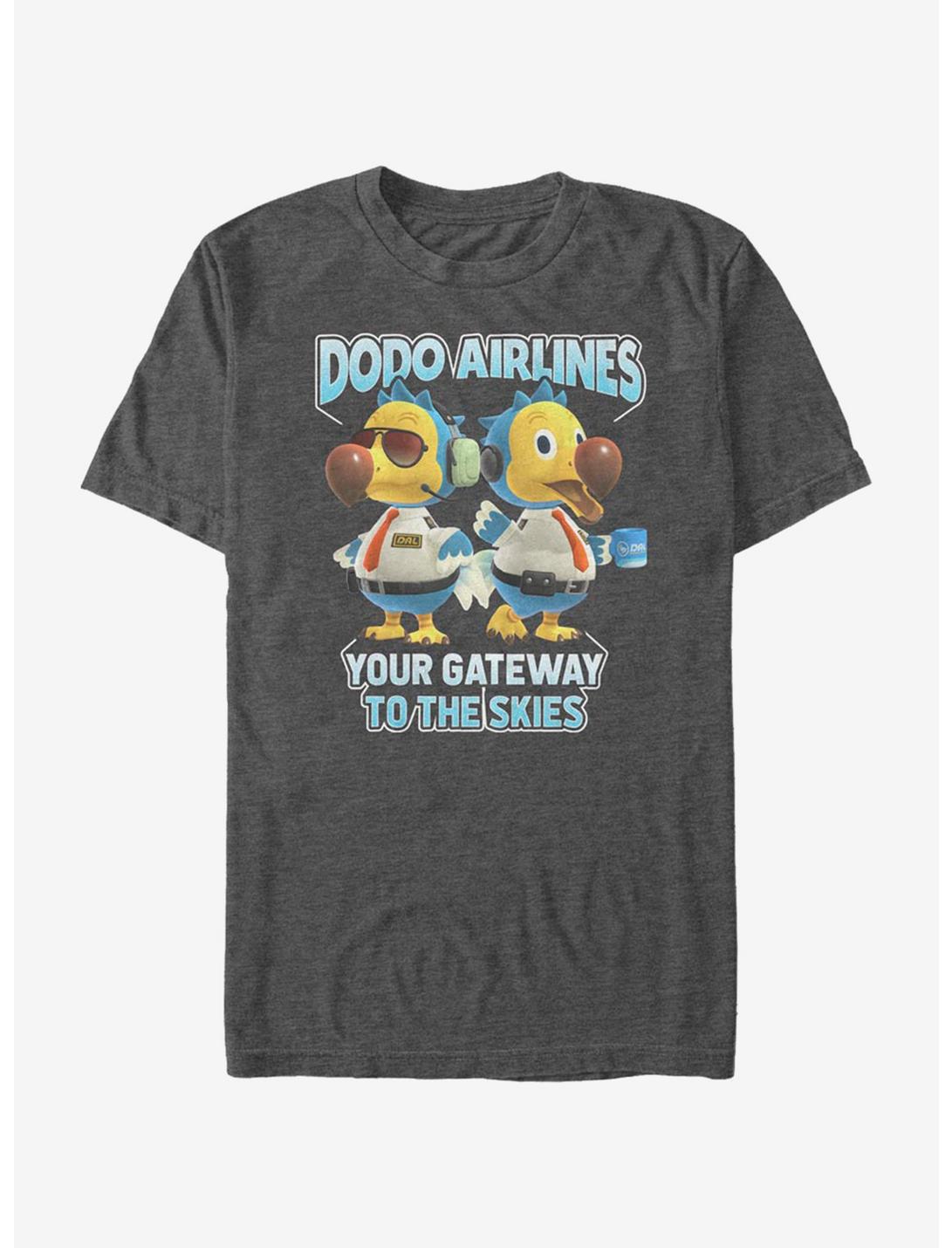 Animal Crossing Dodo Bros. T-Shirt, CHAR HTR, hi-res