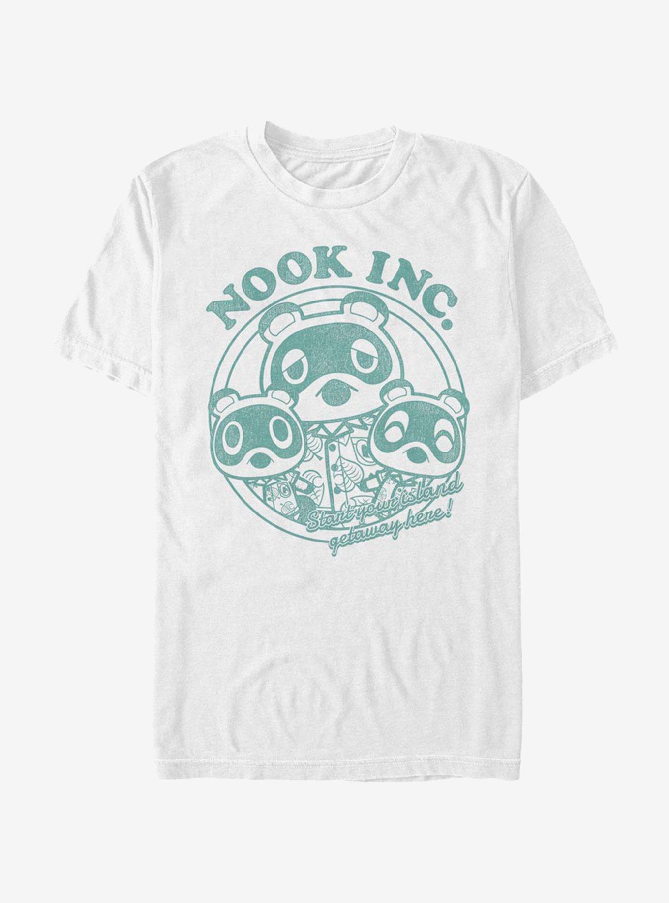 Animal Crossing Nook Inc. Getaway T-Shirt, WHITE, hi-res