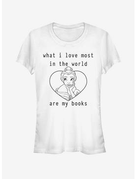 Disney Beauty And The Beast I Love Books Girls T-Shirt, , hi-res