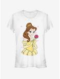 Disney Beauty And The Beast Anime Belle Girls T-Shirt, WHITE, hi-res