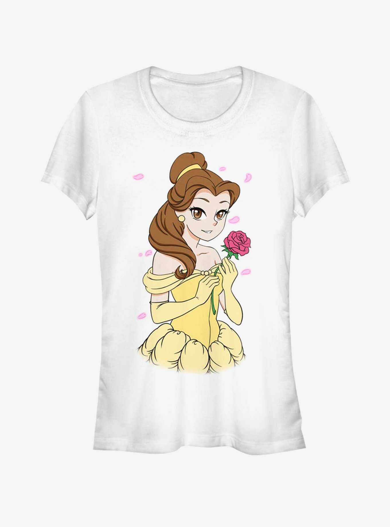 Disney Beauty And The Beast Anime Belle Girls T-Shirt, , hi-res