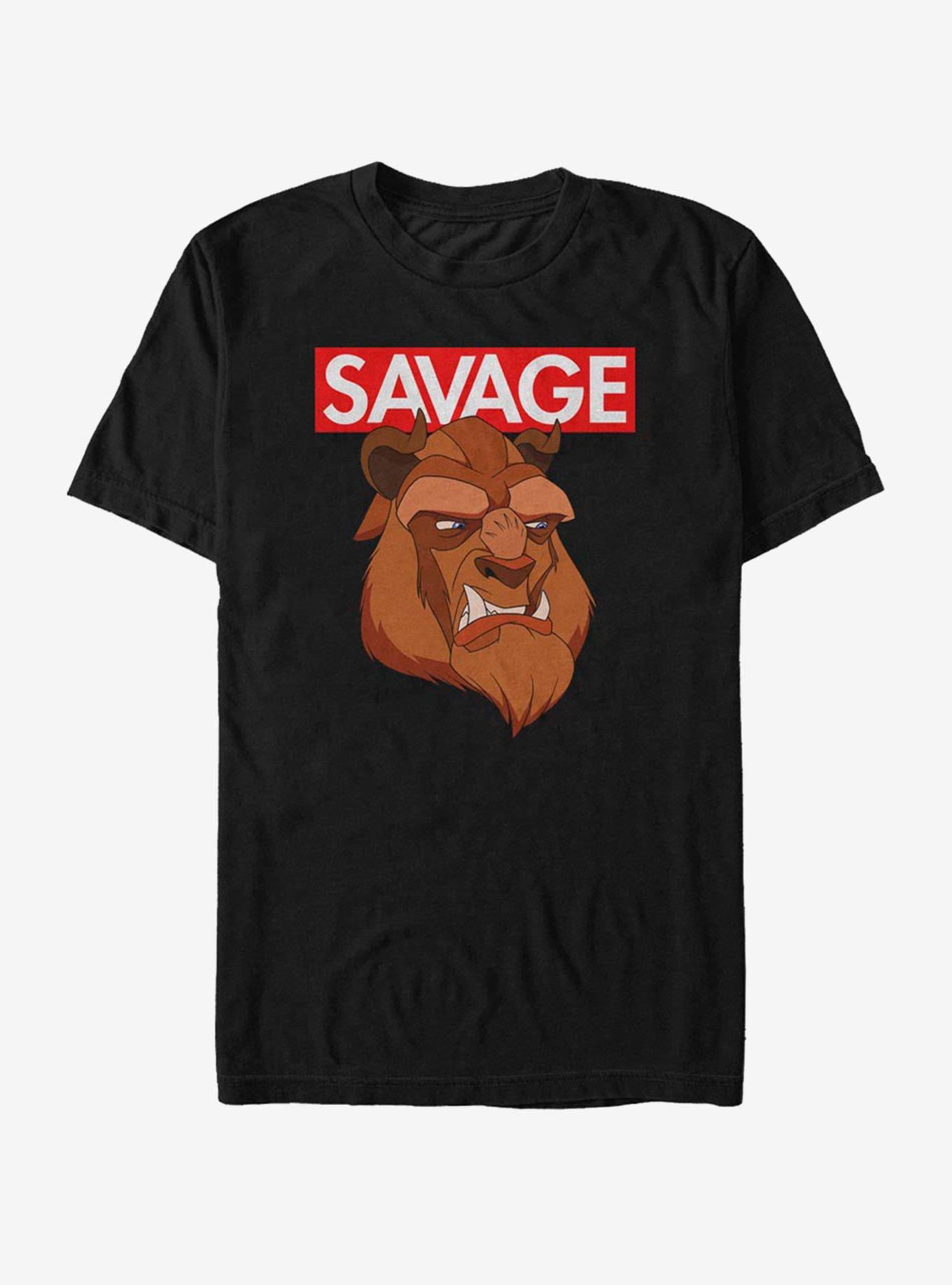 Disney Beauty And The Beast Savage Beast T-Shirt, BLACK, hi-res