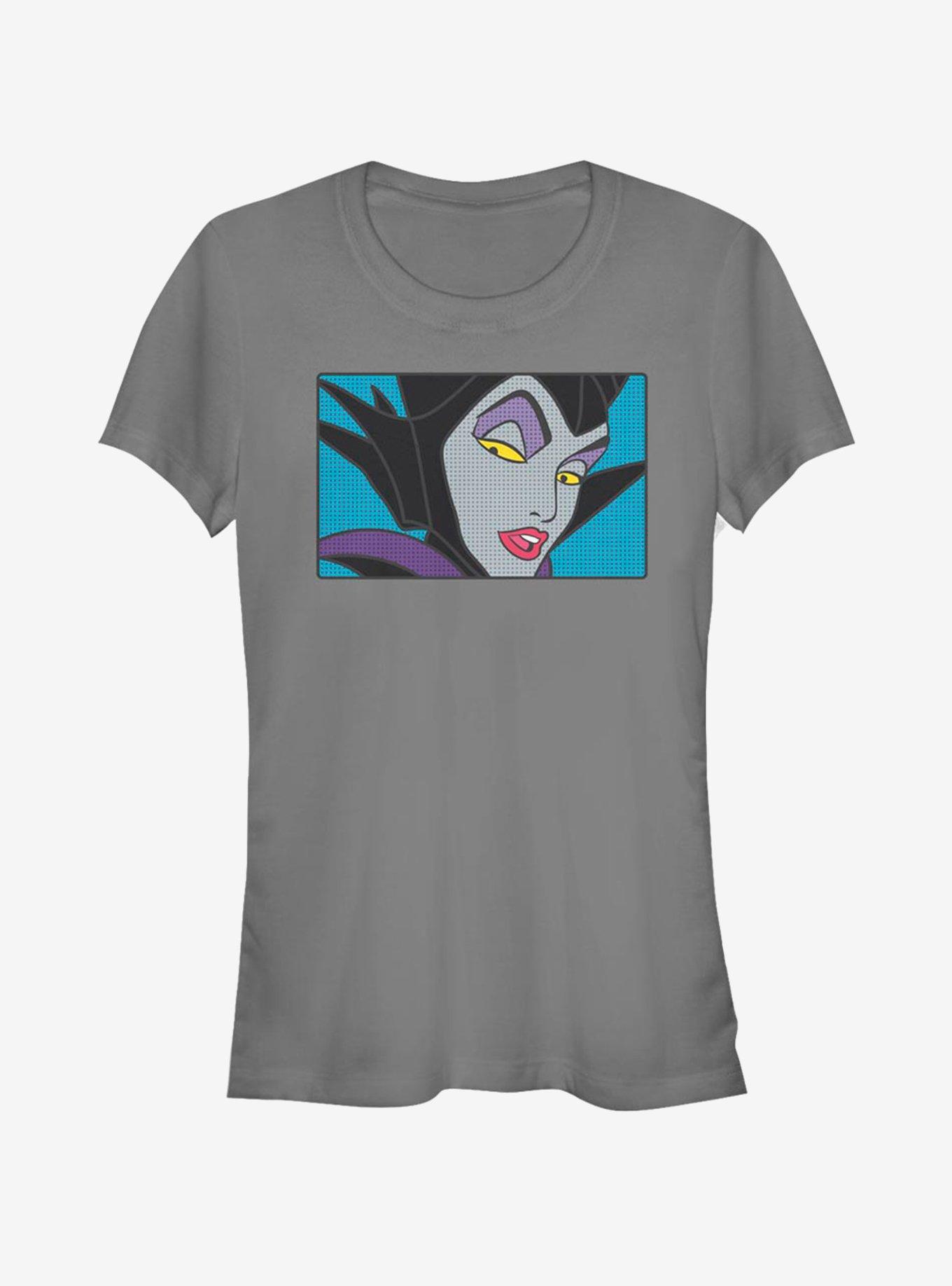 Disney Sleeping Beauty Maleficent Eyes Girls T-Shirt, CHARCOAL, hi-res