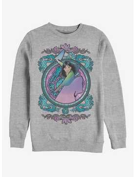Disney Mulan Mulan Stained Glass Crew Sweatshirt, , hi-res