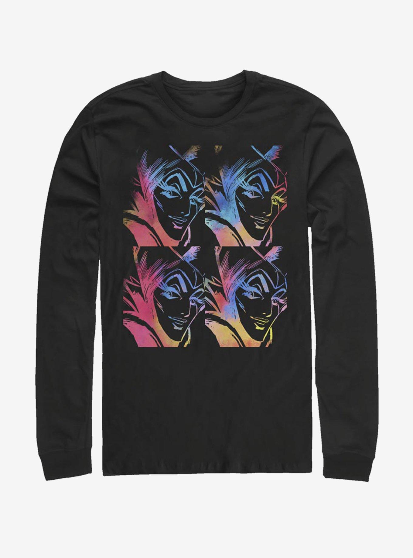 Disney Sleeping Beauty Pop Maleficent Long-Sleeve T-Shirt, BLACK, hi-res