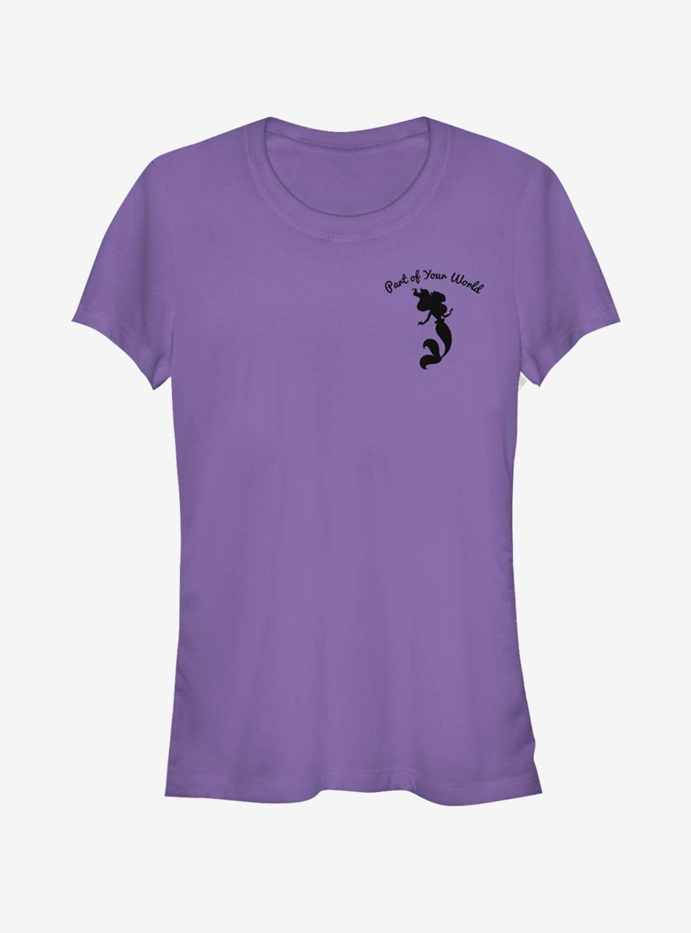 Disney The Little Mermaid Ariel World Girls T-Shirt, PURPLE, hi-res