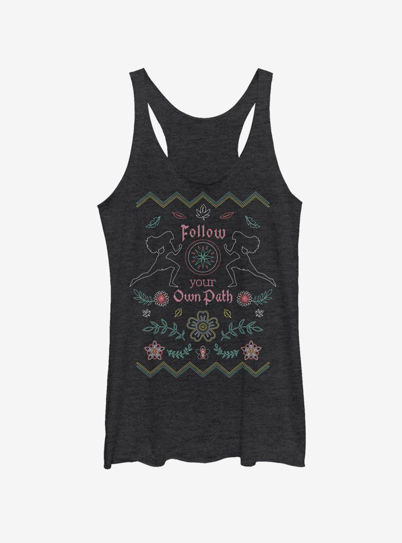 Disney Pocahontas Poca Journey Girls Tank, BLK HTR, hi-res