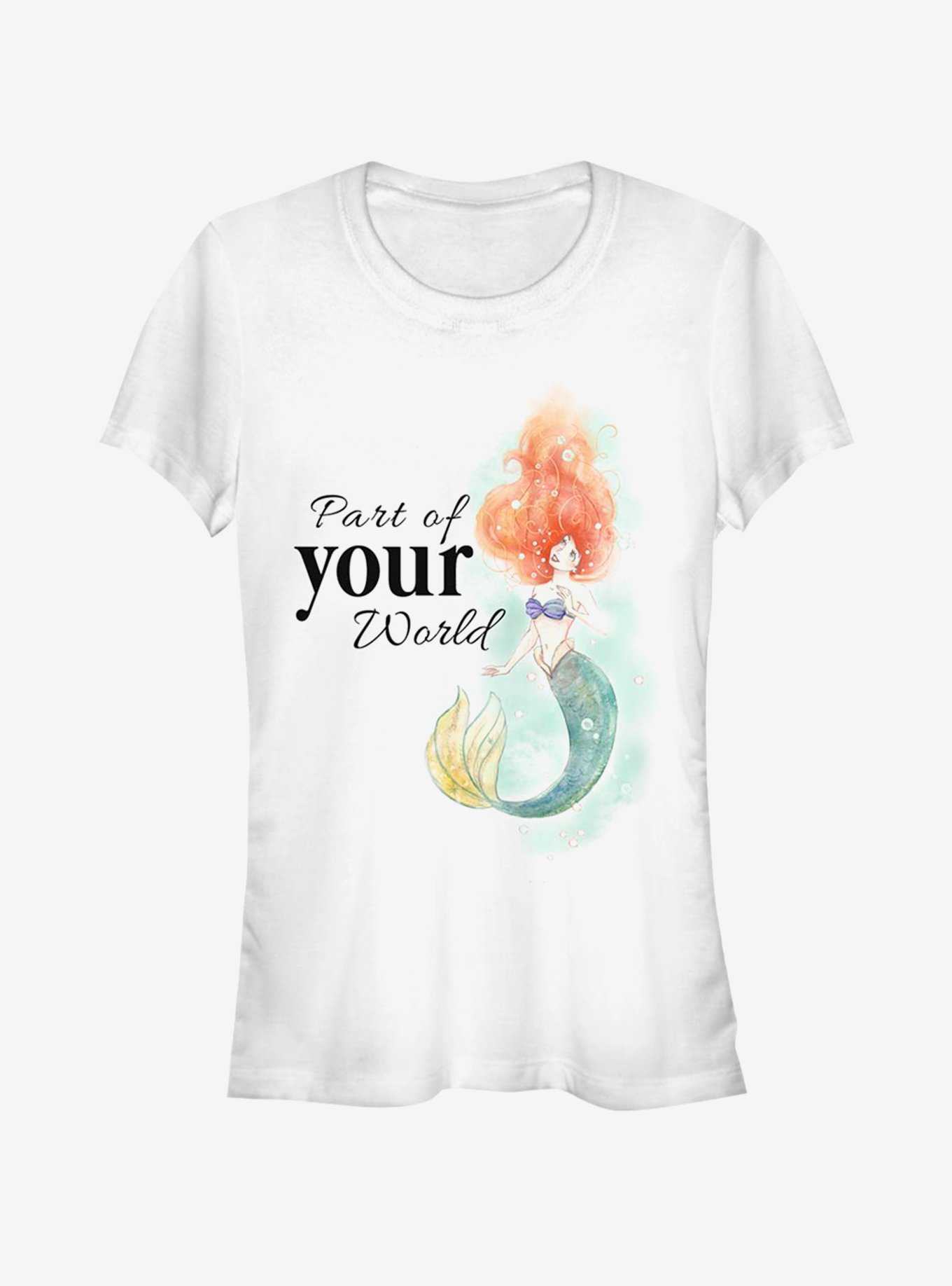 Disney The Little Mermaid Peaceful Ariel World Girls T-Shirt, , hi-res