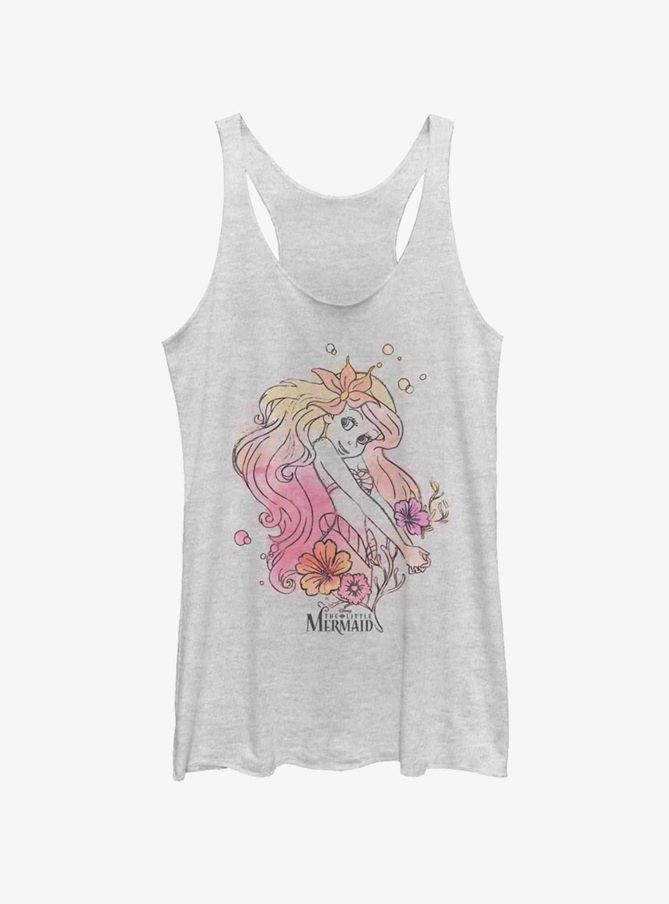 Disney The Little Mermaid Ariel Dream Girls Tank, WHITE HTR, hi-res