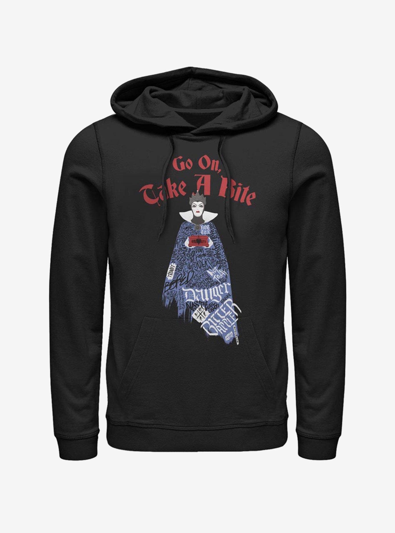 Disney Snow White Evil Queen Word Fill Hoodie, BLACK, hi-res