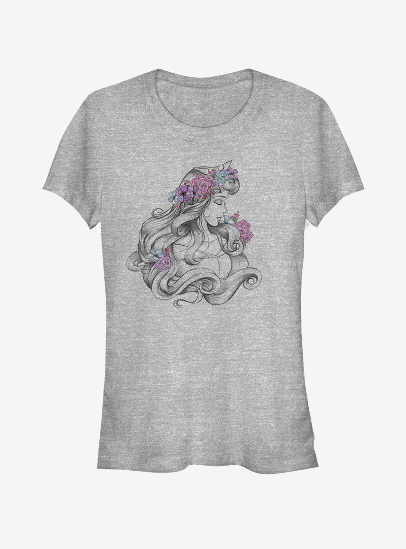 Disney Sleeping Beauty Aurora Blossom Girls T-Shirt, ATH HTR, hi-res