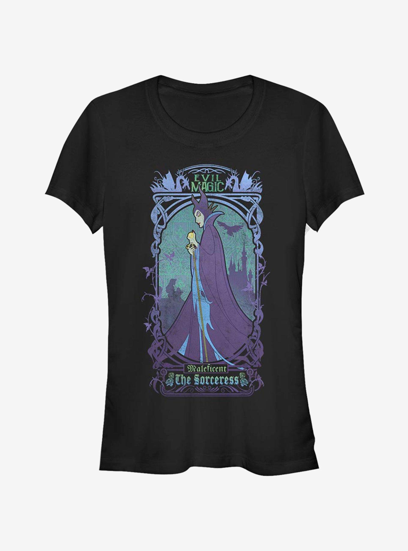 Disney Sleeping Beauty Maleficent The Sorceress Girls T-Shirt, BLACK, hi-res