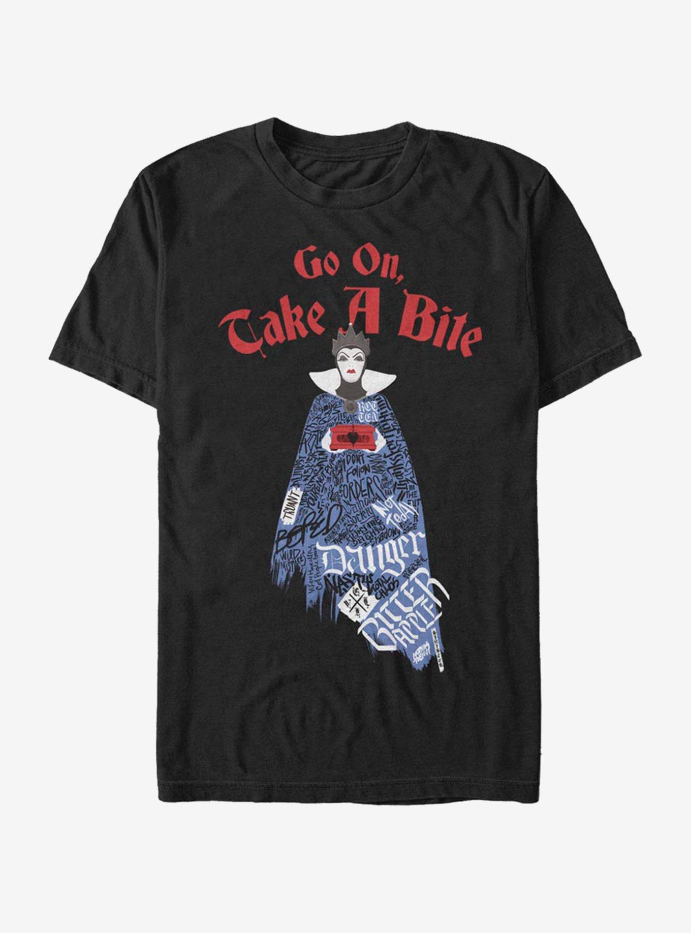 Disney Snow White Evil Queen Word Fill T-Shirt, BLACK, hi-res