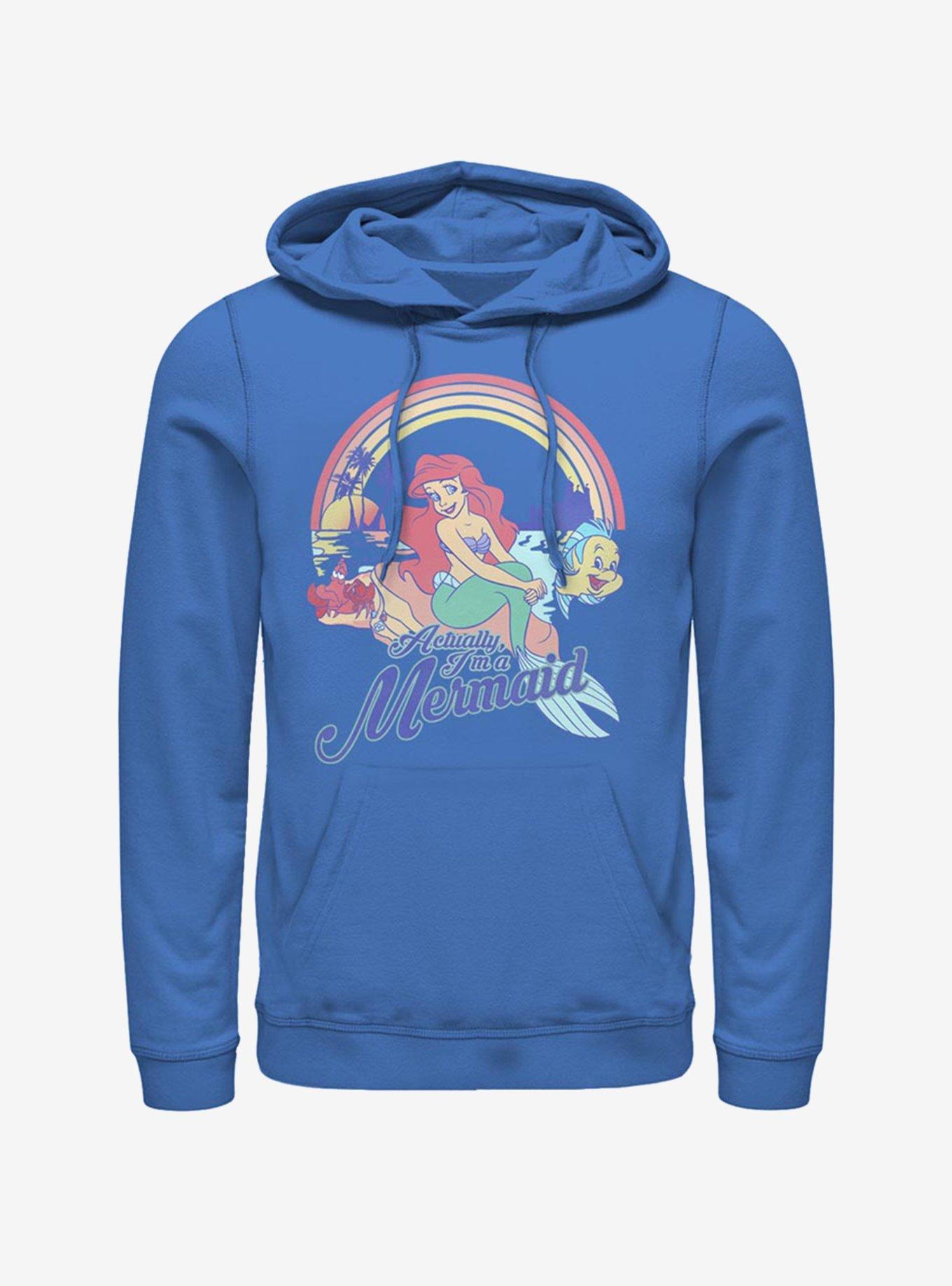 Disney The Little Mermaid Actual Mermaid Hoodie, ROYAL, hi-res