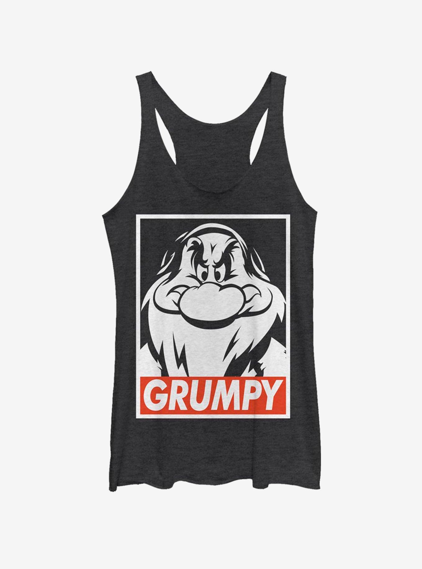 Disney Snow White Grumps Girls Tank, BLK HTR, hi-res