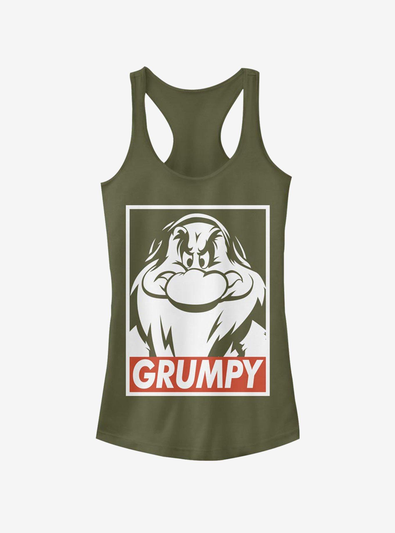 Disney Snow White Grumps Girls Tank, MIL GRN, hi-res