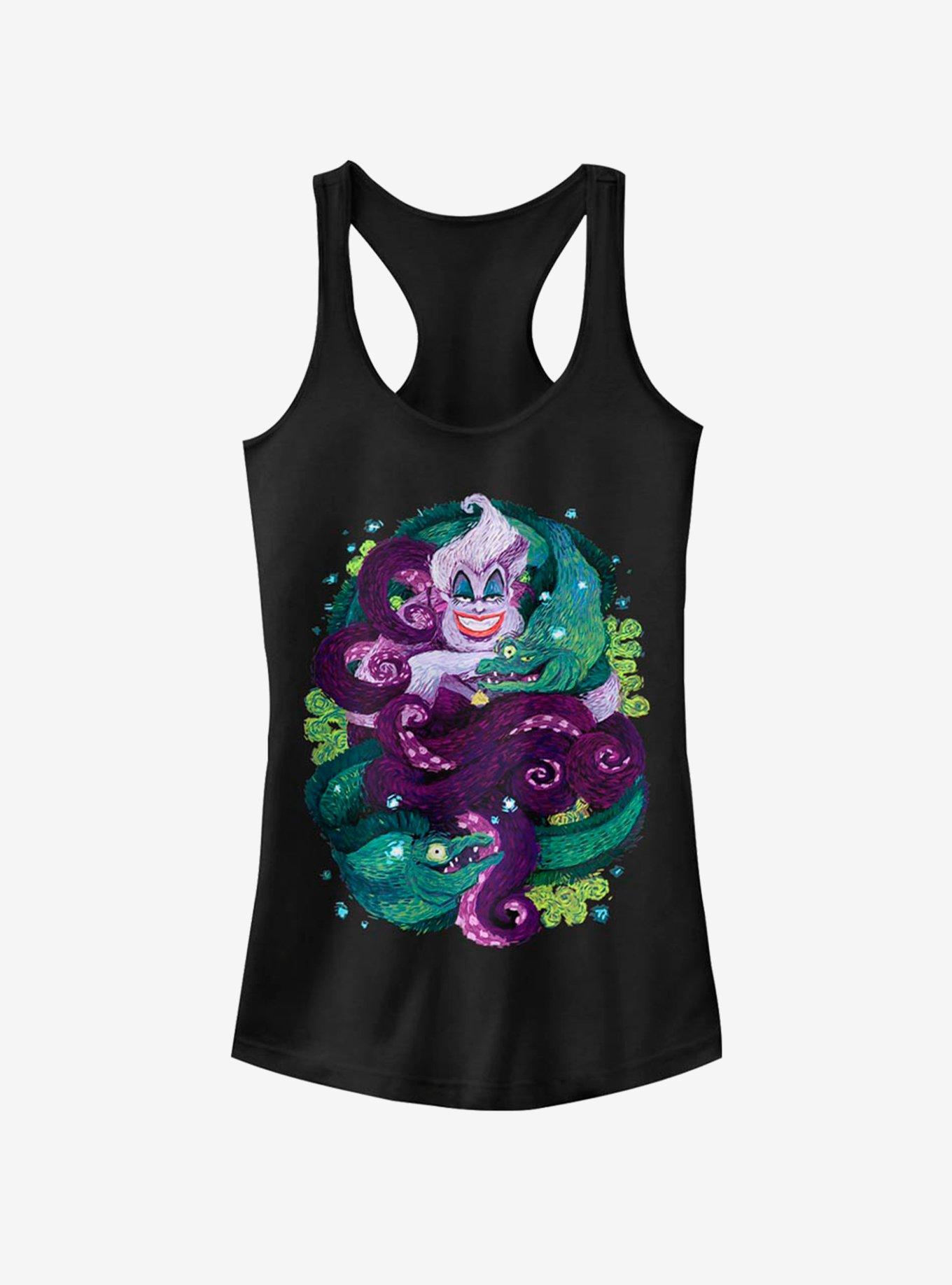 Disney The Little Mermaid Starry Seas Girls Tank, BLACK, hi-res