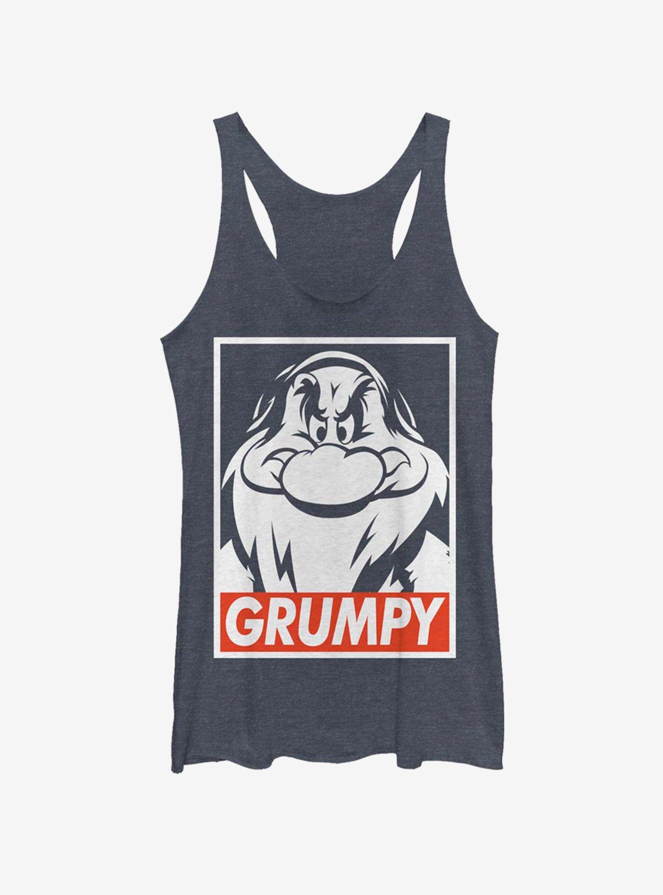 Disney Snow White Grumps Girls Tank, NAVY HTR, hi-res