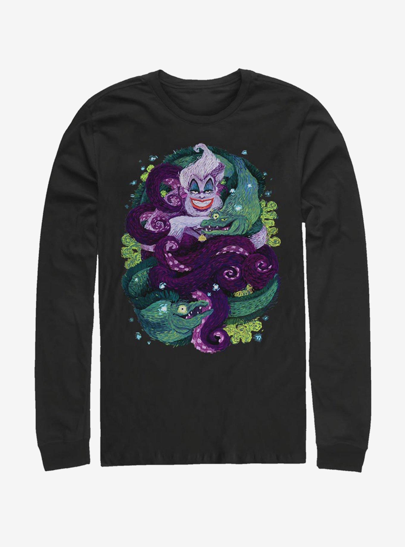 Disney The Little Mermaid Starry Seas Long-Sleeve T-Shirt, BLACK, hi-res