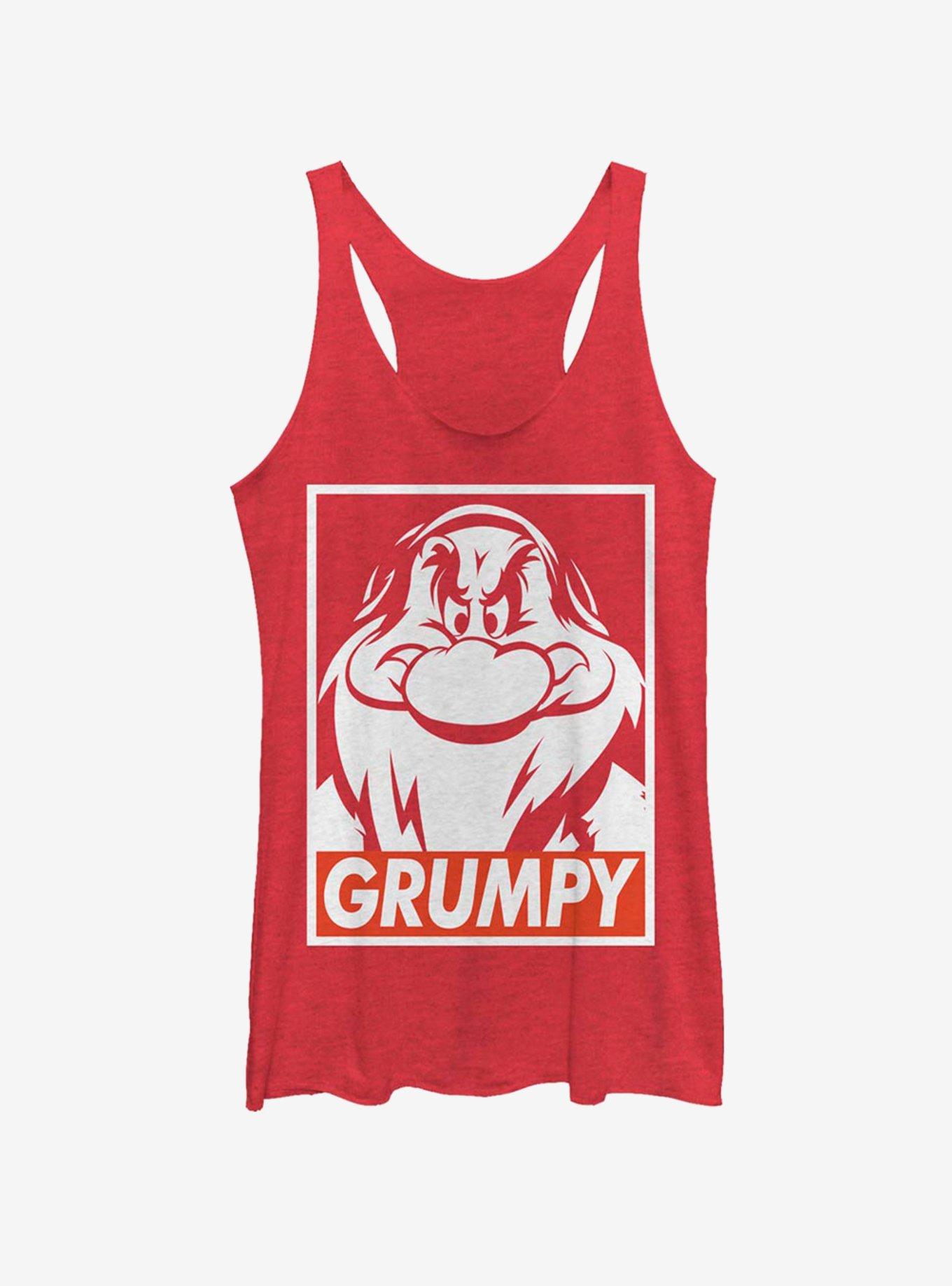 Disney Snow White Grumps Girls Tank, RED HTR, hi-res