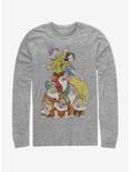 Disney Snow White Squad Dwarf Stack Long-Sleeve T-Shirt, ATH HTR, hi-res