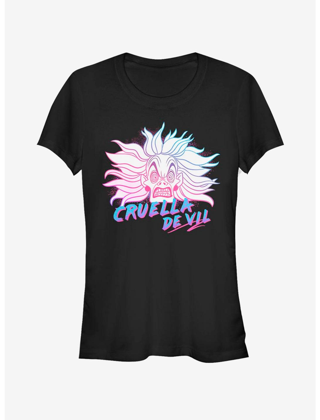 Disney Villains Cruella De Vil Crazy Cruella Girls T-Shirt, BLACK, hi-res