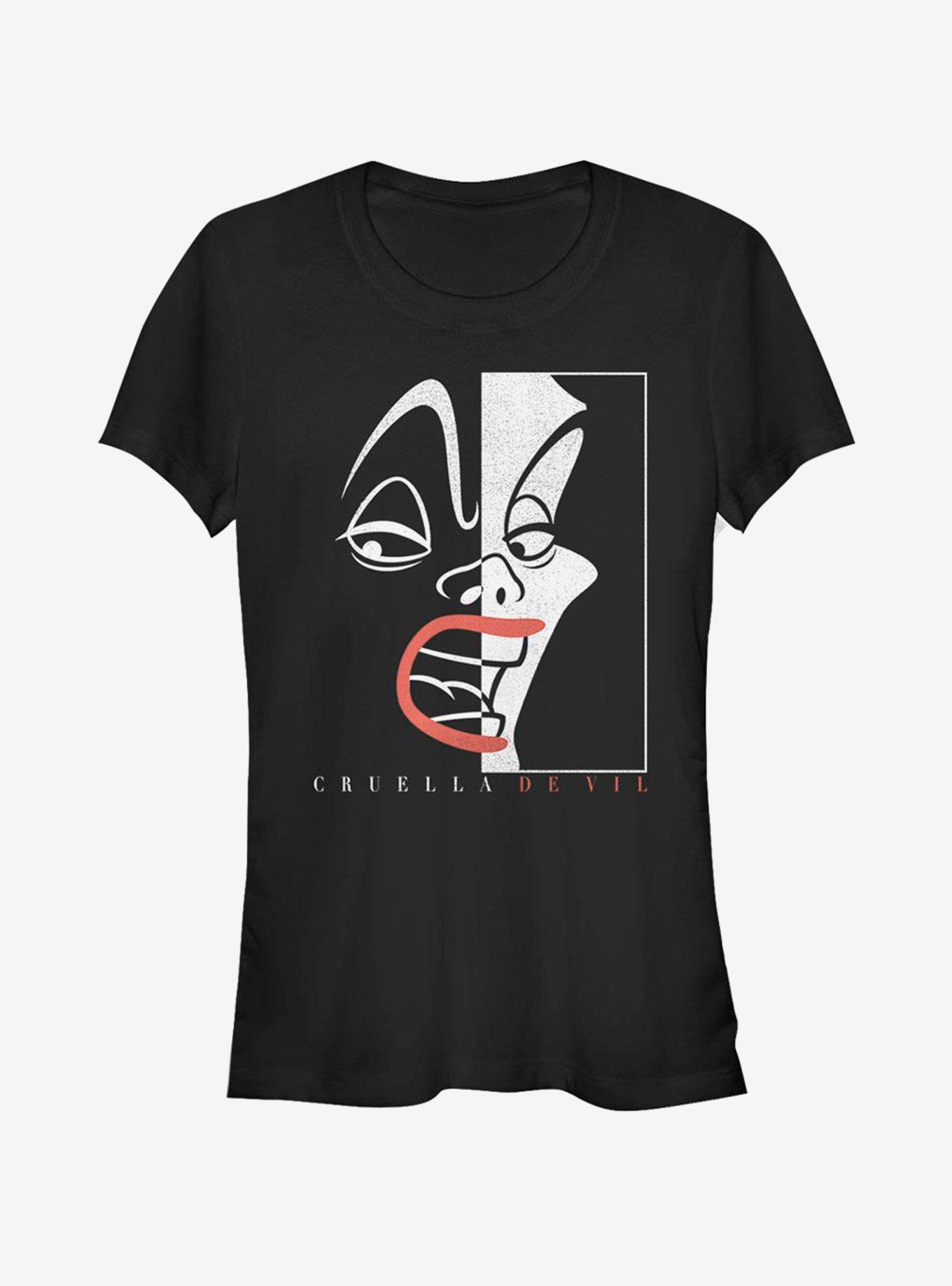 Disney Villains Cruella De Vil Cruella Cover Girls T-Shirt, BLACK, hi-res