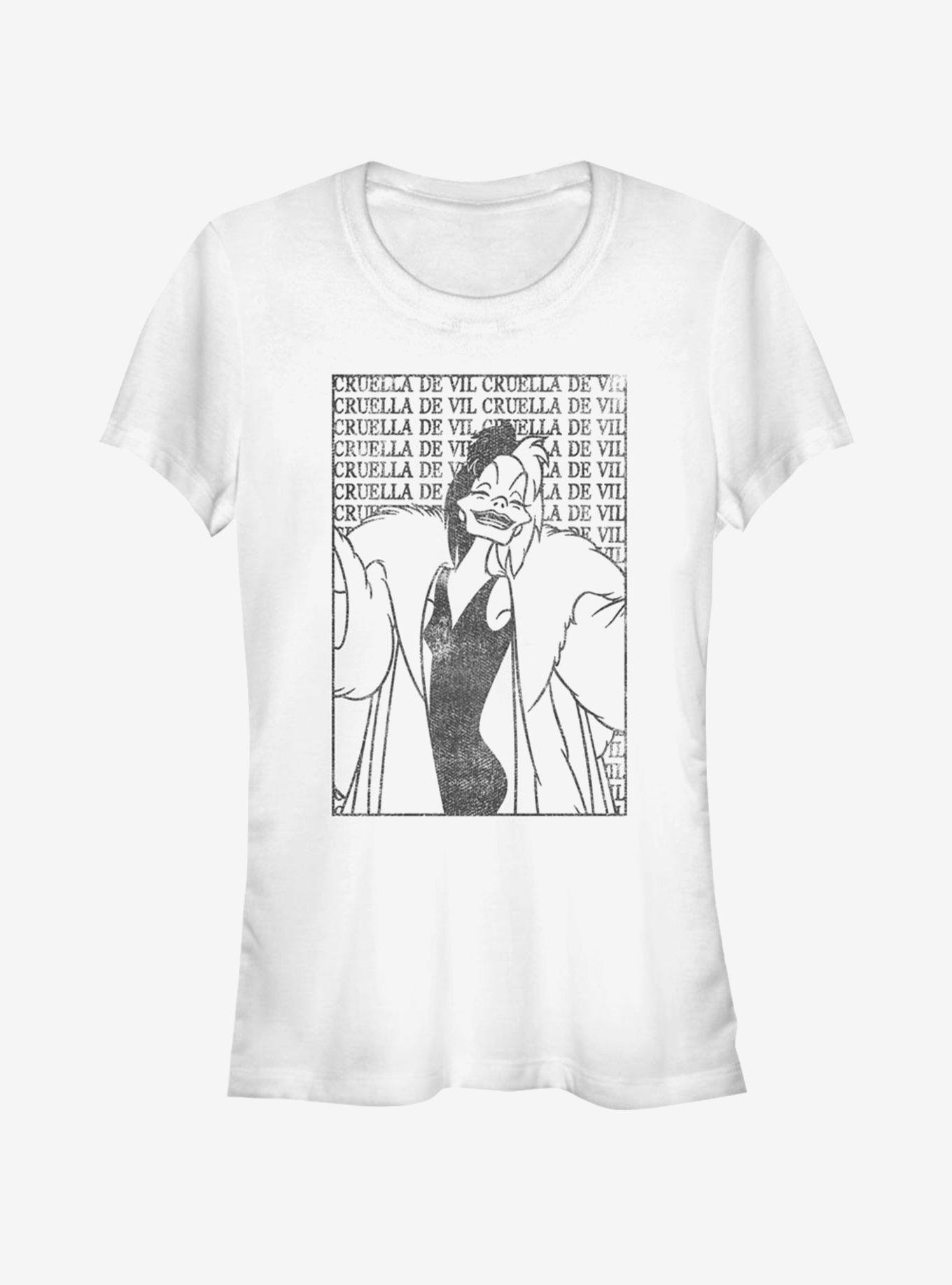 Disney Villains Cruella De Vil Cruella De Vil Girls T-Shirt, WHITE, hi-res