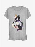 Disney Villains Wicked Profile Girls T-Shirt, ATH HTR, hi-res