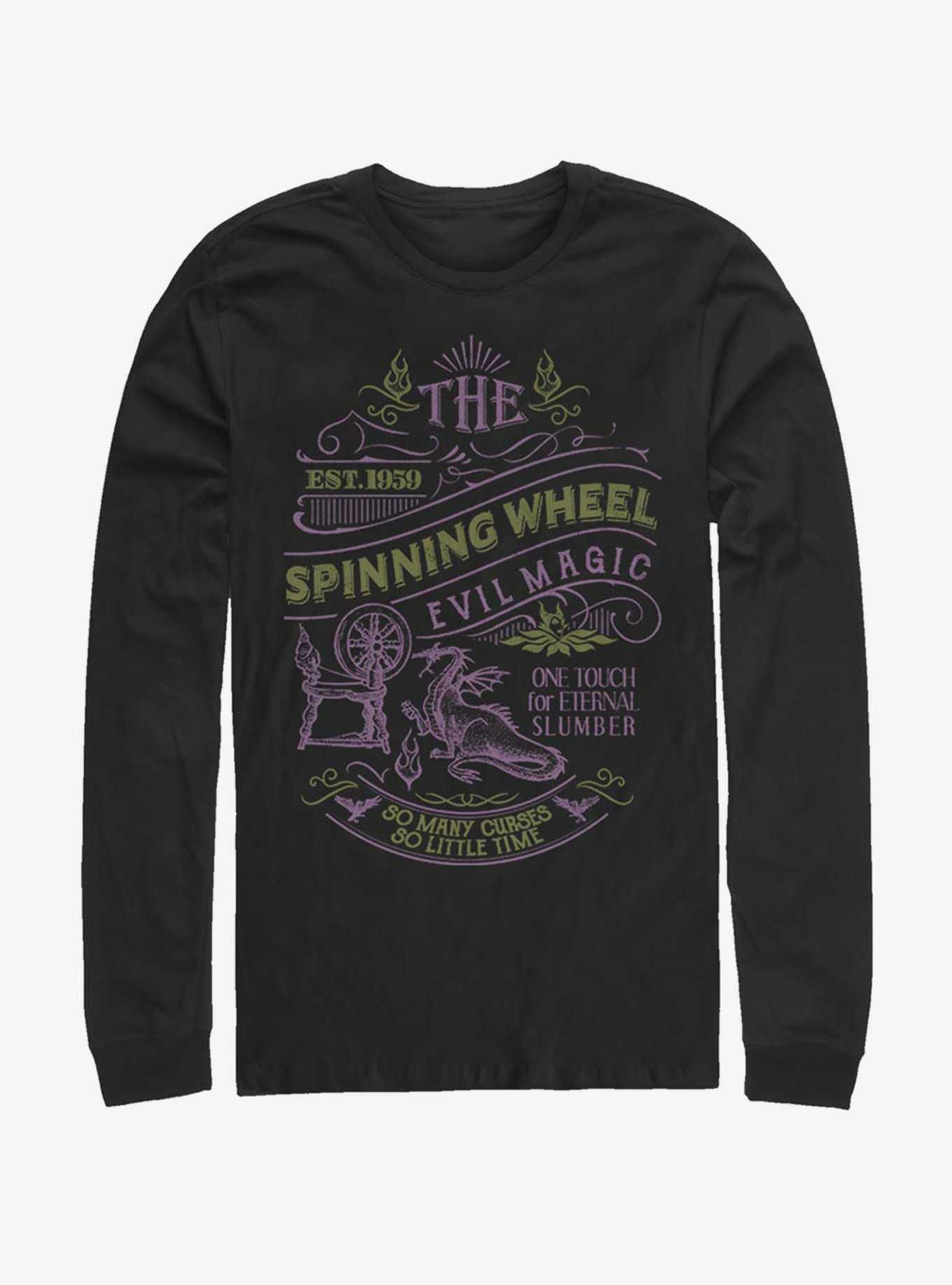 Disney Villains Maleficent Spinning Wheel Long-Sleeve T-Shirt, , hi-res