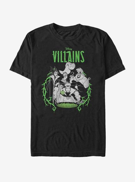 Disney Villains Villain Lockup T-Shirt - BLACK | Hot Topic